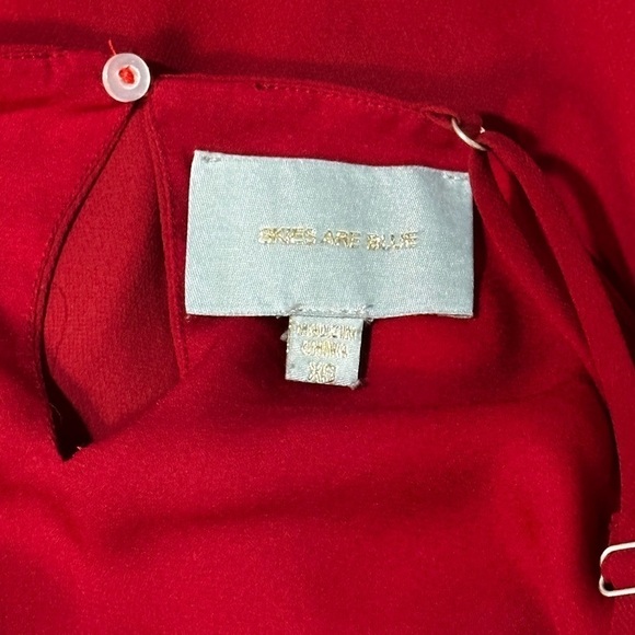 Skies Are Blue Cold Shoulder Red Dress Size XS - Picture 4 of 4